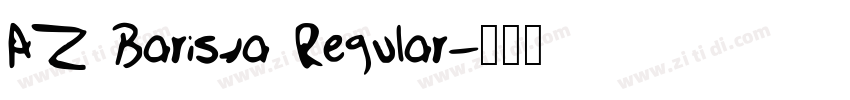 AZ Barista Regular字体转换